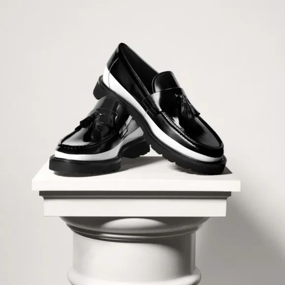 Cole Haan X Fragment American Classic Tassel Loafer Black White Men\'s 11.5 Fragment x COLE HAAN American Classics Tassel Loafer Black  main image 3